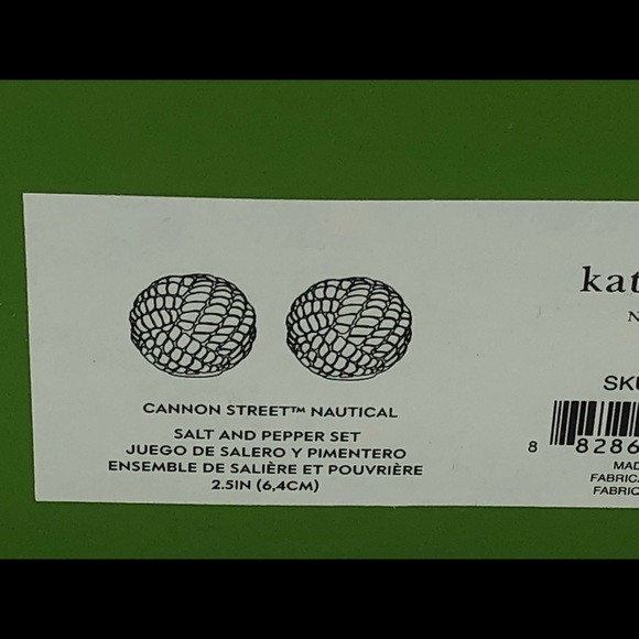 Kate Spade Cannon Street Nautical Knot Salt Pepper - Picture 4 of 6